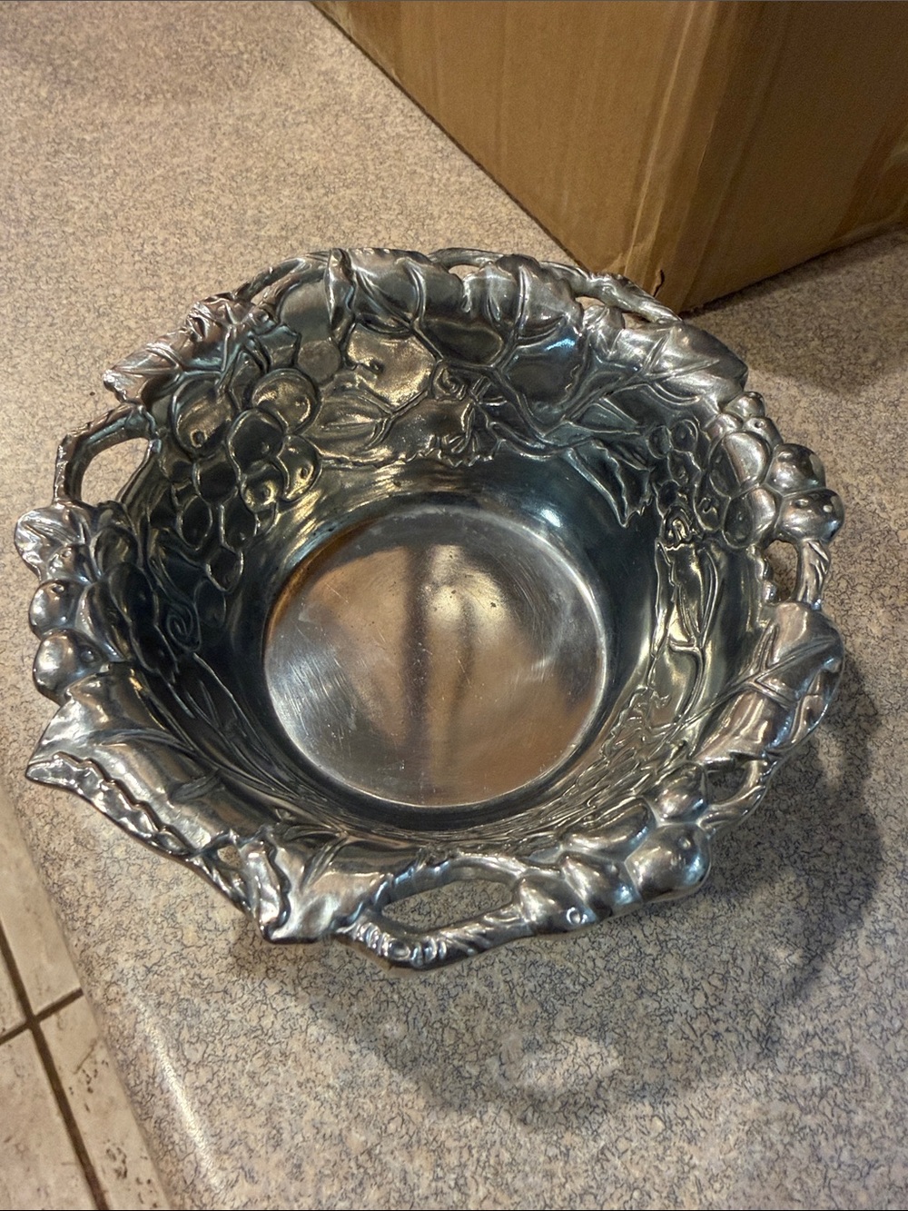 Arthur Court aluminum bowl